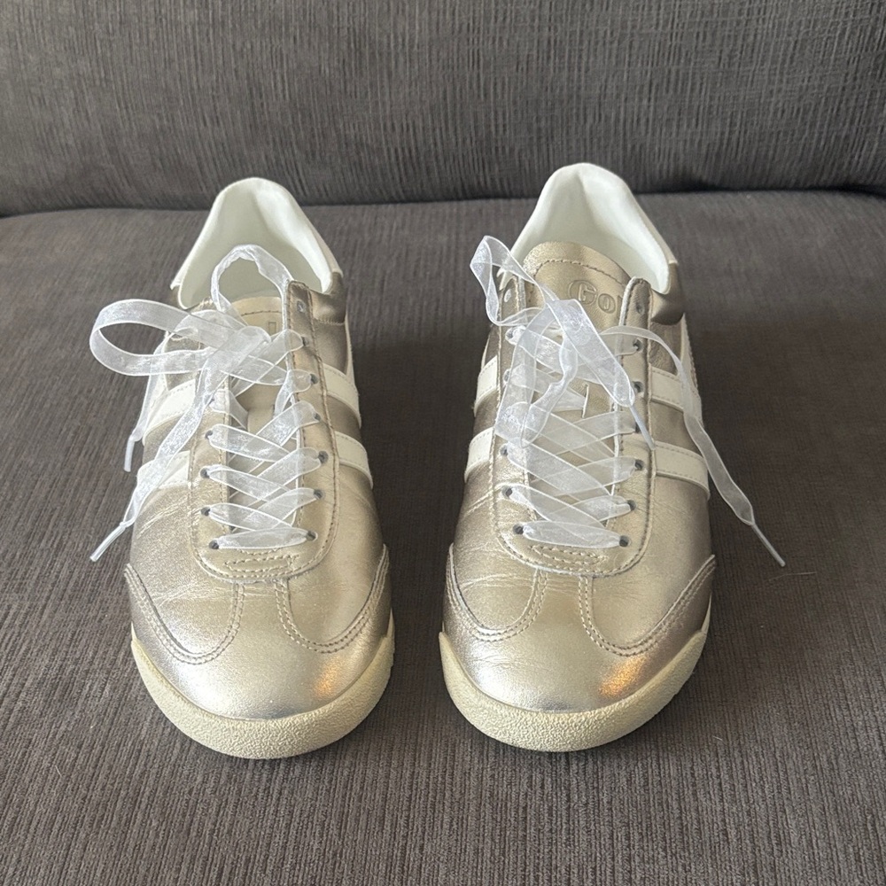 Gola Metallic Silver Sneakers